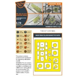 Me-262B-1A/U1 painting mask for REVELL kit, 1/72 - Clear Prop Acces...