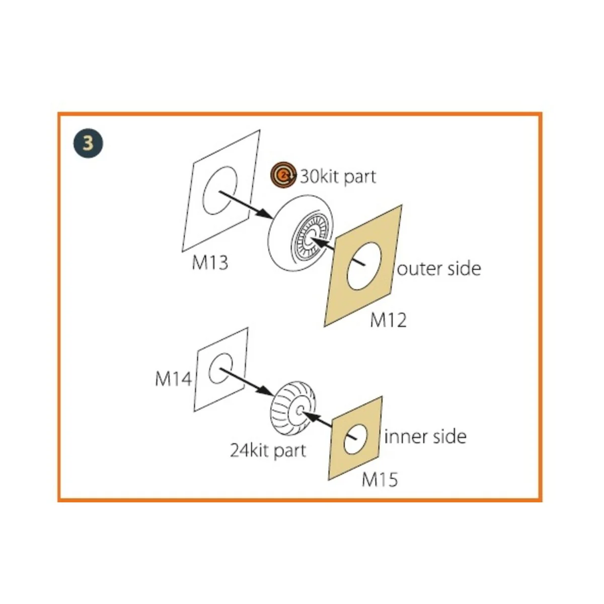 Me-262B-1A/U1 painting mask for REVELL kit, 1/72 - Clear Prop Acces...