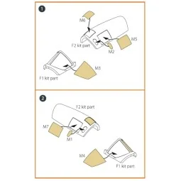 Fairey Delta 2 painting mask for Dora Wings kit, 1/72 - Clear Prop ...