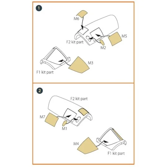 Fairey Delta 2 painting mask for Dora Wings kit, 1/72 - Clear Prop ...