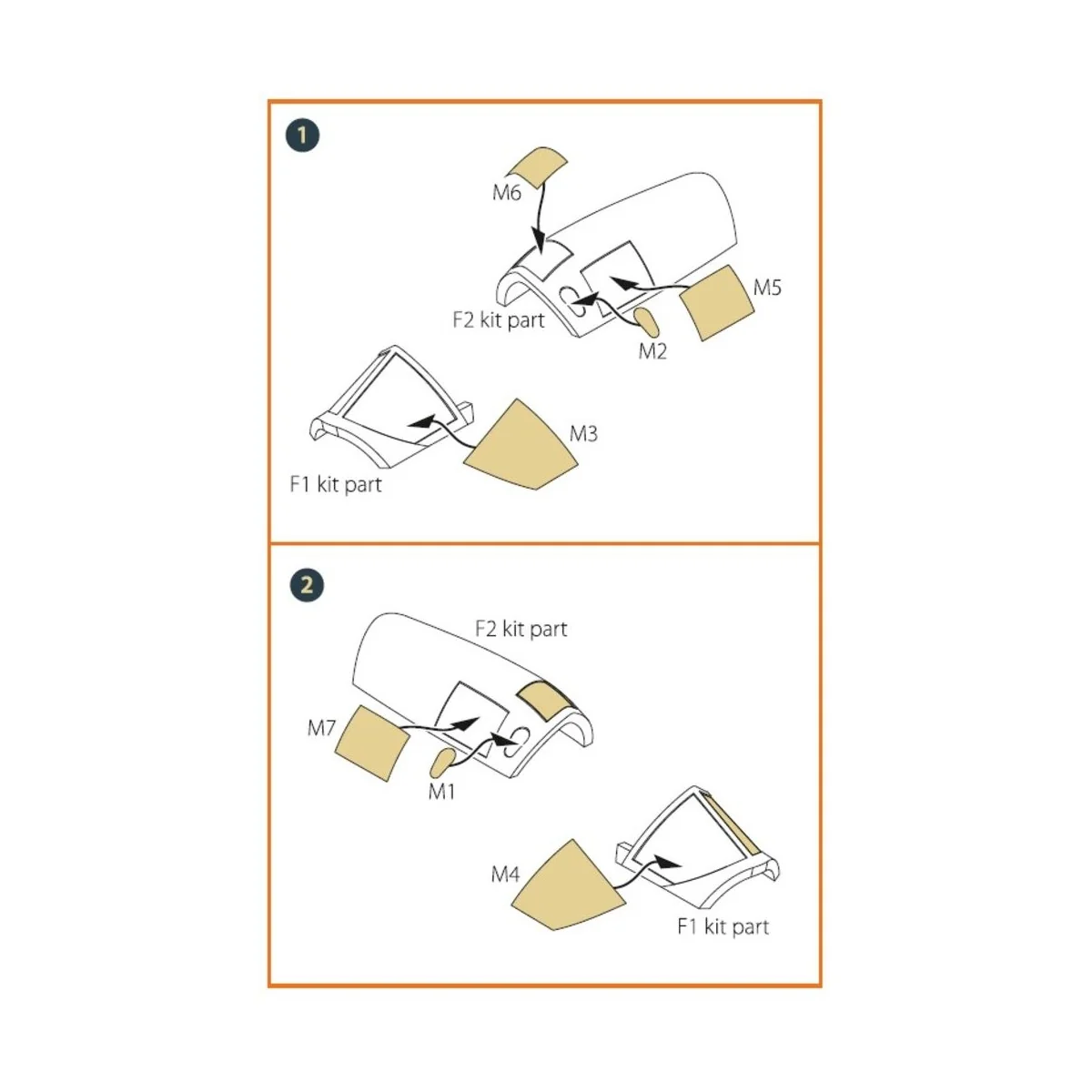 Fairey Delta 2 painting mask for Dora Wings kit, 1/72 - Clear Prop ...