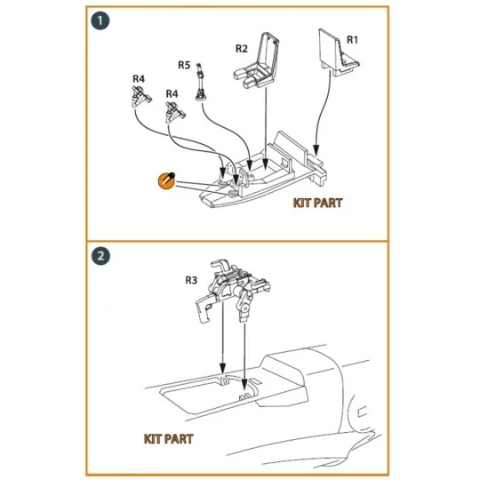 Me-410 B-1/U2/U4/R4 interior for Airfix, Finemolds kits, 1/72 - Cle... Me-410 B-1/U2/U4/R4 interior for Airfix, Finemolds kits, 1/72 - Cle...