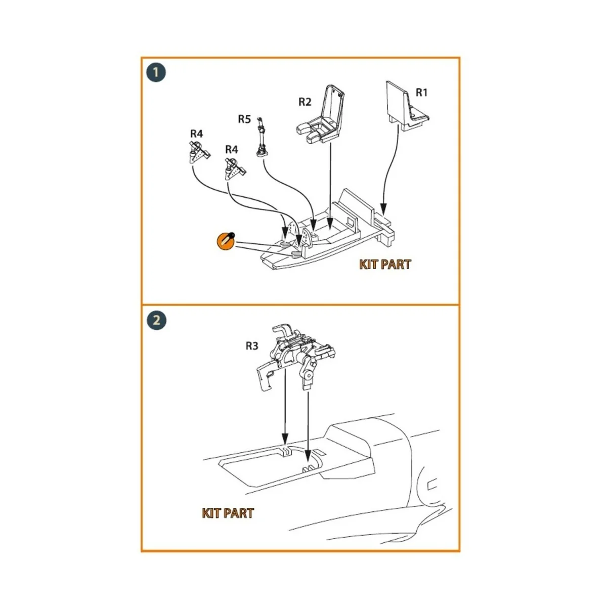 Me-410 B-1/U2/U4/R4 interior for Airfix, Finemolds kits, 1/72 - Cle... Me-410 B-1/U2/U4/R4 interior for Airfix, Finemolds kits, 1/72 - Cle...
