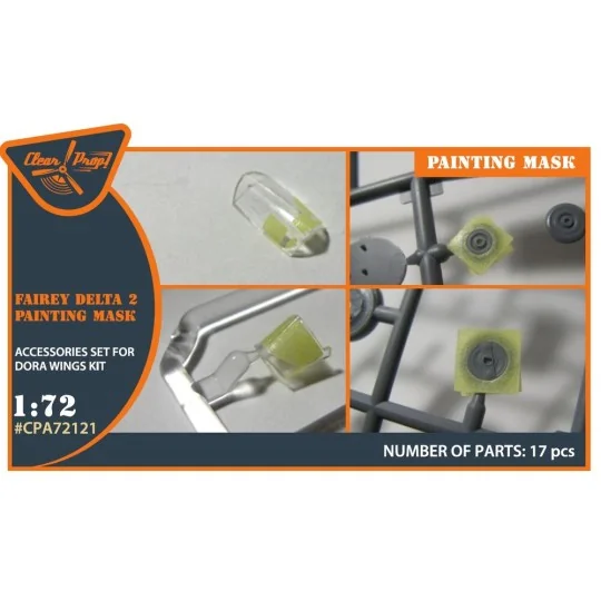 Fairey Delta 2 painting mask for Dora Wings kit, 1/72 - Clear Prop ...