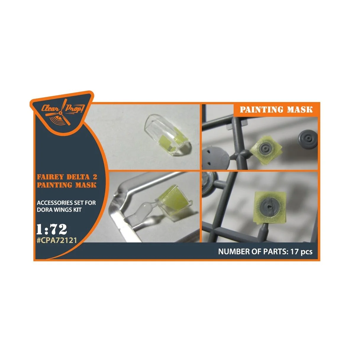 Fairey Delta 2 painting mask for Dora Wings kit, 1/72 - Clear Prop ...