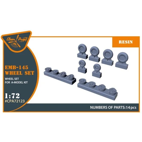 EMB-145 wheel set for A-model kits, 1/72 - Clear Prop Accessories C... EMB-145 wheel set for A-model kits, 1/72 - Clear Prop Accessories C...