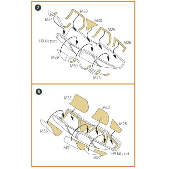 Mirage 2000D double-sided painting mask for Modelsvit kit 72075, 1/... Mirage 2000D double-sided painting mask for Modelsvit kit 72075, 1/...