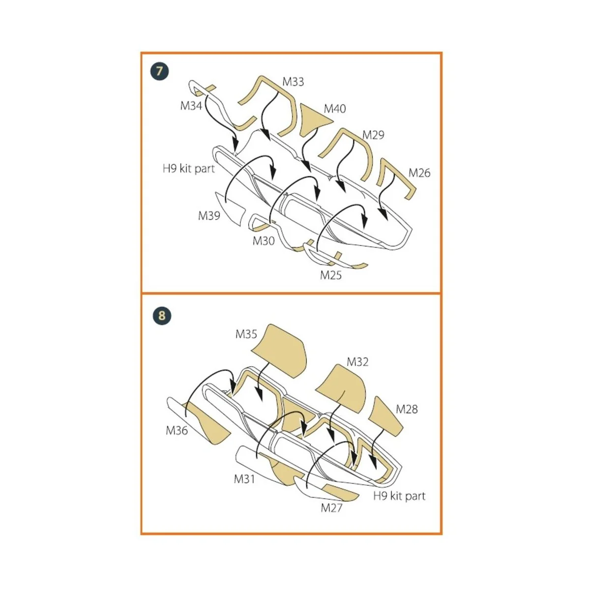 Mirage 2000D double-sided painting mask for Modelsvit kit 72075, 1/... Mirage 2000D double-sided painting mask for Modelsvit kit 72075, 1/...