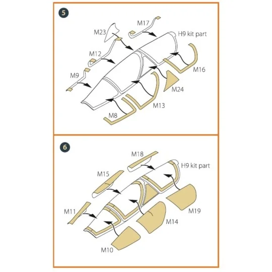 Mirage 2000D double-sided painting mask for Modelsvit kit 72075, 1/... Mirage 2000D double-sided painting mask for Modelsvit kit 72075, 1/...