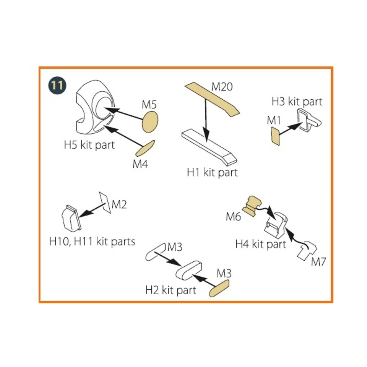 Mirage 2000D double-sided painting mask for Modelsvit kit 72075, 1/... Mirage 2000D double-sided painting mask for Modelsvit kit 72075, 1/...
