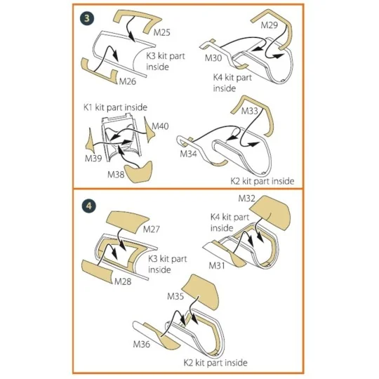 Mirage 2000D double-sided painting mask for Modelsvit kit 72075, 1/... Mirage 2000D double-sided painting mask for Modelsvit kit 72075, 1/...