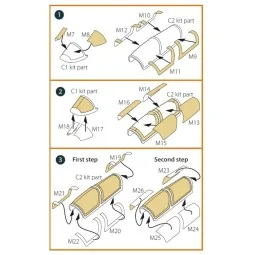 K-8/JL-8 Karakorum double-sided painting mask for Trumpeter kit, 1/...