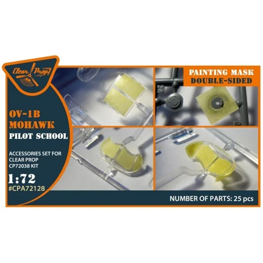 OV-1B Mohawk Pilot School painting mask for CP kit CP72038, 1/72 - ...