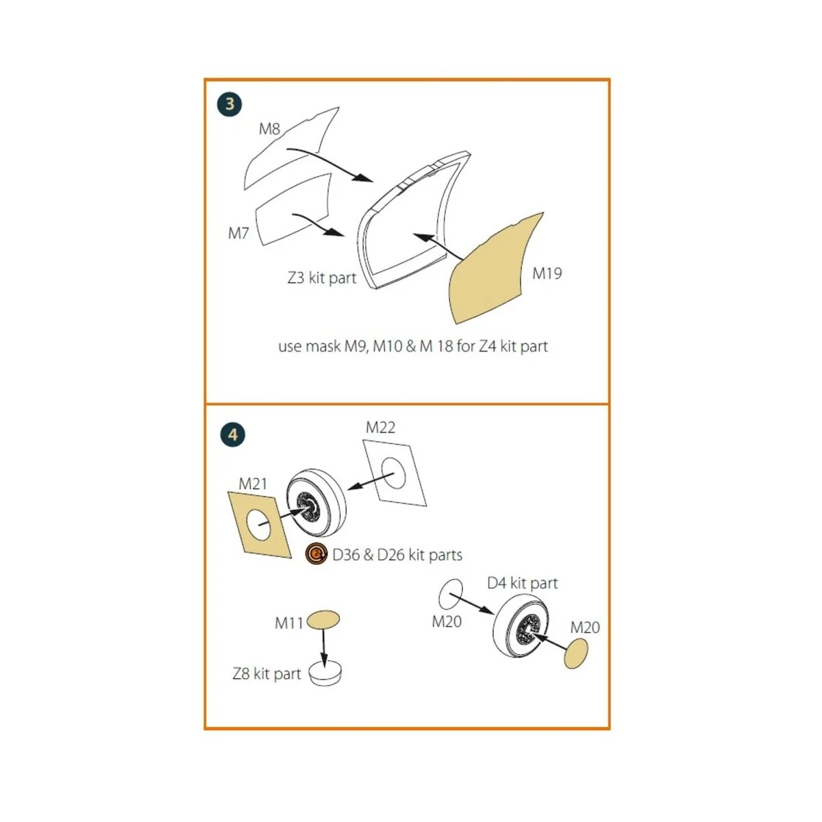 OV-1B Mohawk Pilot School painting mask for CP kit CP72038, 1/72 - ...