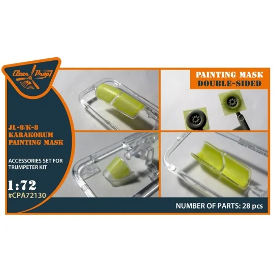 K-8/JL-8 Karakorum double-sided painting mask for Trumpeter kit, 1/... K-8/JL-8 Karakorum double-sided painting mask for Trumpeter kit, 1/...