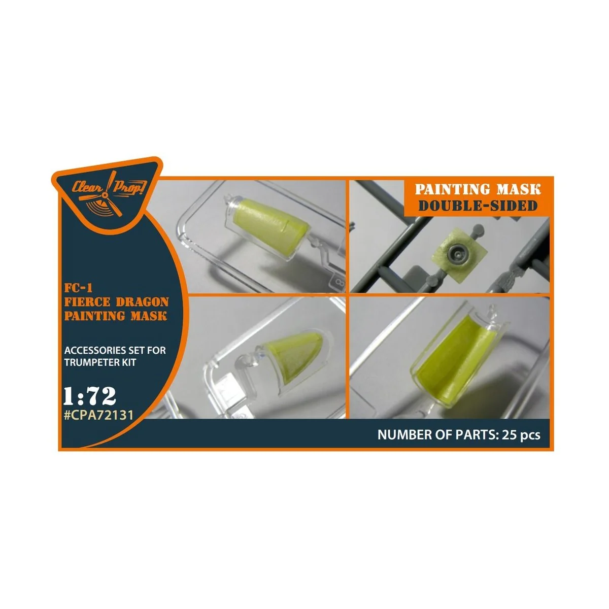 FC-1 Fierce Dragon double-sided painting mask for Trumpeter kit, 1/...