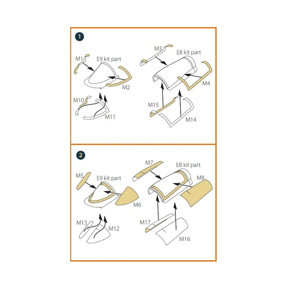 FC-1 Fierce Dragon double-sided painting mask for Trumpeter kit, 1/...