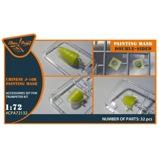 Chinese J-10B double-sided painting mask for Trumpeter kit 01651, 1... Chinese J-10B double-sided painting mask for Trumpeter kit 01651, 1...