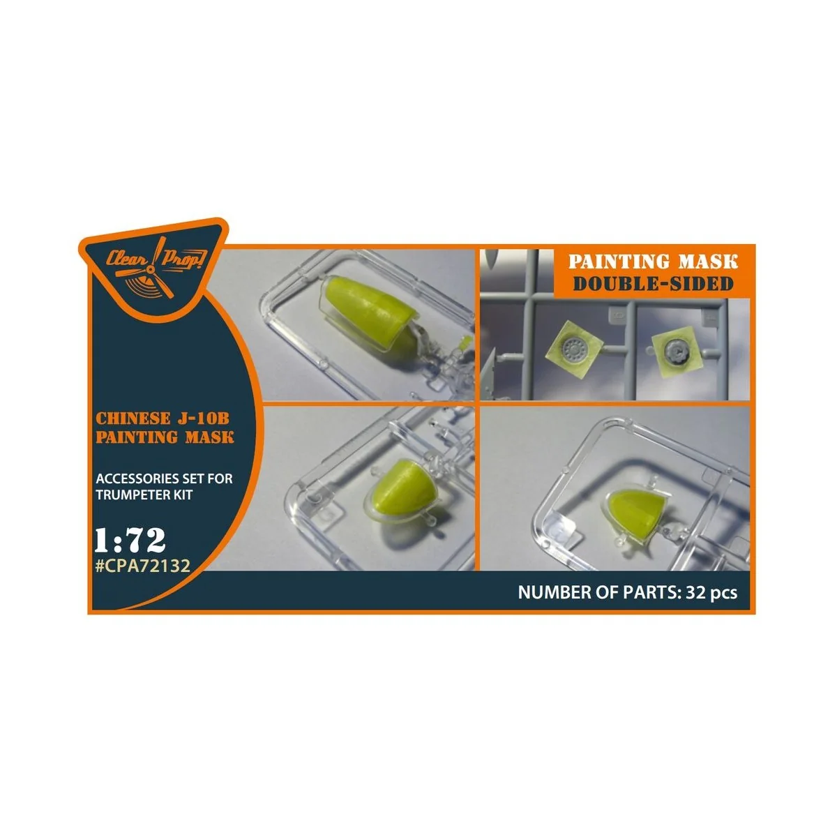 Chinese J-10B double-sided painting mask for Trumpeter kit 01651, 1... Chinese J-10B double-sided painting mask for Trumpeter kit 01651, 1...