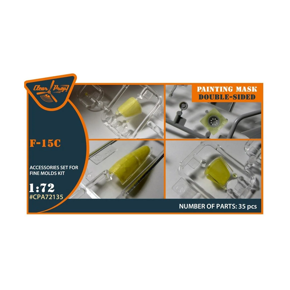 F-15C painting mask for Finemolds kits, 1/72 - Clear Prop Accessori...