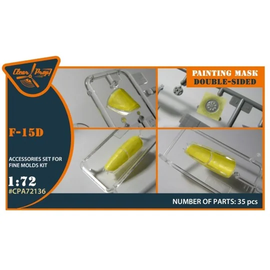 F-15D painting mask for Finemolds kits, 1/72 - Clear Prop Accessori... F-15D painting mask for Finemolds kits, 1/72 - Clear Prop Accessori...