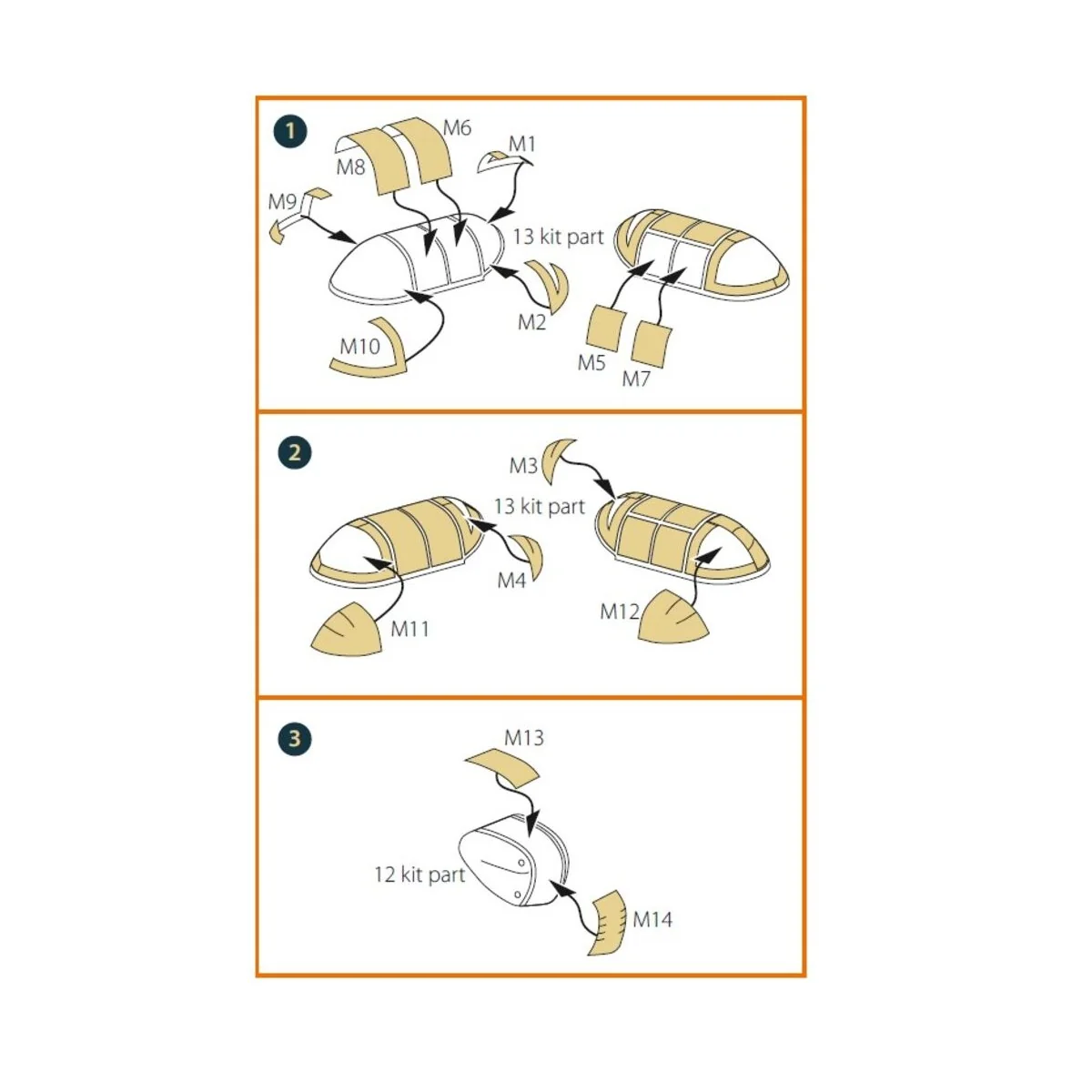 Arado Ar-240 painting mask for REVELL kit, 1/72 - Clear Prop Access...