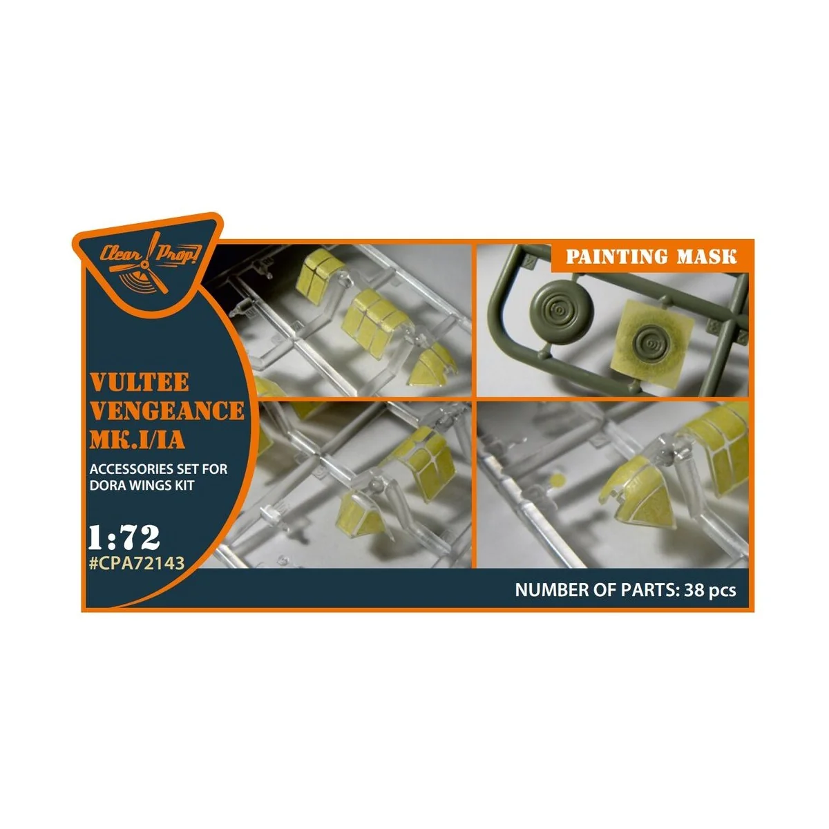 Vultee Vengeance Mk.I/IA painting mask for Dora Wings kit, 1/72 - C...