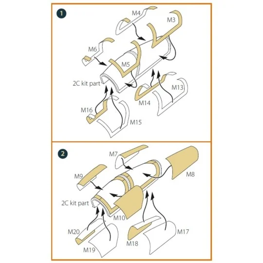 AMX-T double-sided painting mask for Italeri kits, 1/72 - Clear Pro... AMX-T double-sided painting mask for Italeri kits, 1/72 - Clear Pro...