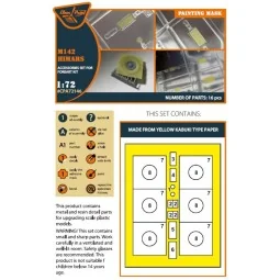 M142 Himars painting mask for Foreart kits, 1/72 - Clear Prop Acces...