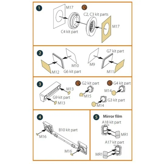 M1114 Up-armored HMMWV Frag 5 W/GPK Turren painting mask for T-Mode... M1114 Up-armored HMMWV Frag 5 W/GPK Turren painting mask for T-Mode...