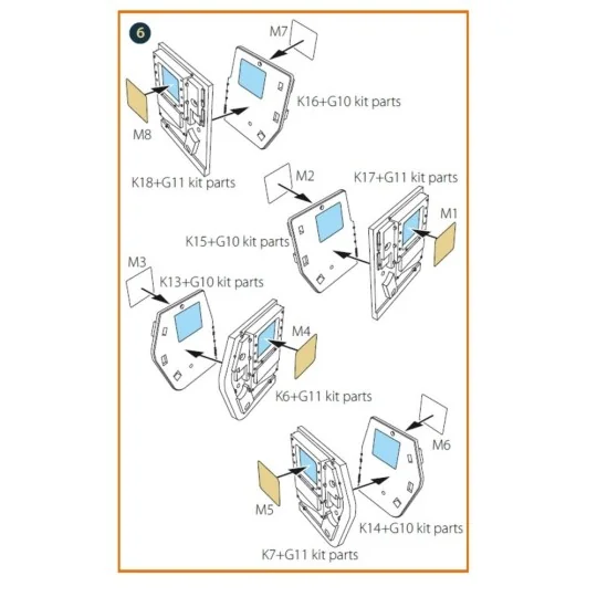 M1114 Up-armored HMMWV Frag 5 W/GPK Turren painting mask for T-Mode... M1114 Up-armored HMMWV Frag 5 W/GPK Turren painting mask for T-Mode...