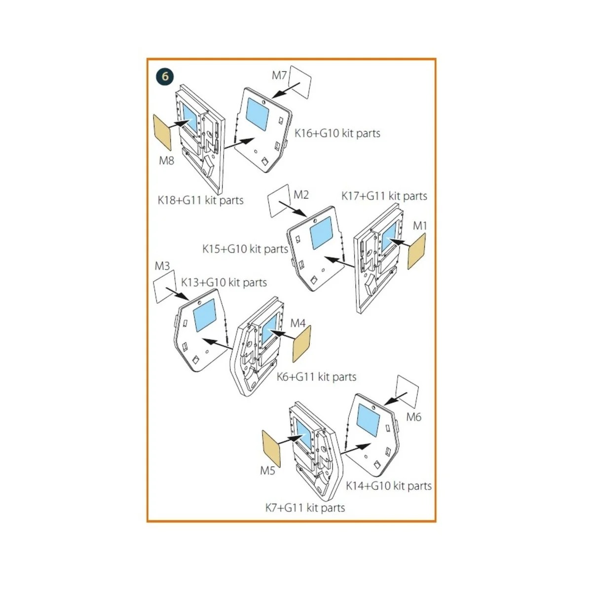M1114 Up-armored HMMWV Frag 5 W/GPK Turren painting mask for T-Mode... M1114 Up-armored HMMWV Frag 5 W/GPK Turren painting mask for T-Mode...