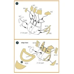 Chinook HC.1 double-sided painting mask for Airfix kit, 1/72 - Clea...