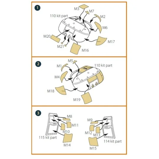 CH-46 painting mask for Fujimi kits, 1/72 - Clear Prop Accessories ...