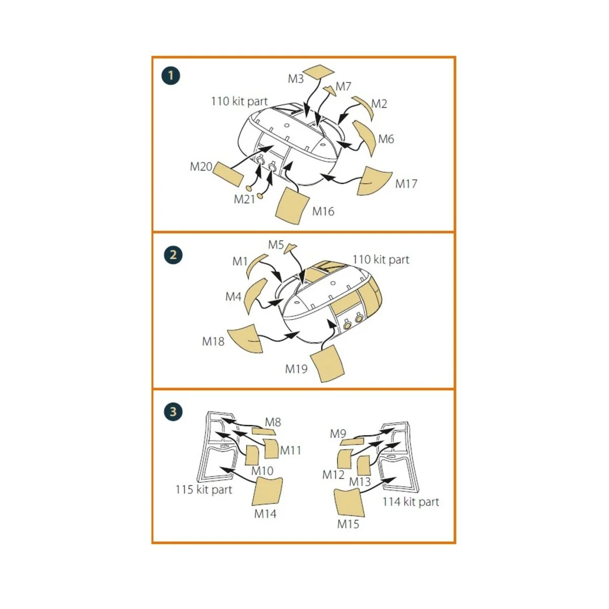 CH-46 painting mask for Fujimi kits, 1/72 - Clear Prop Accessories ...