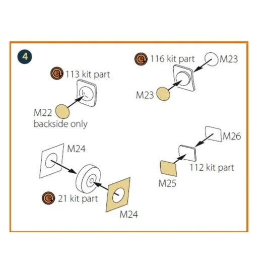 CH-46 painting mask for Fujimi kits, 1/72 - Clear Prop Accessories ...