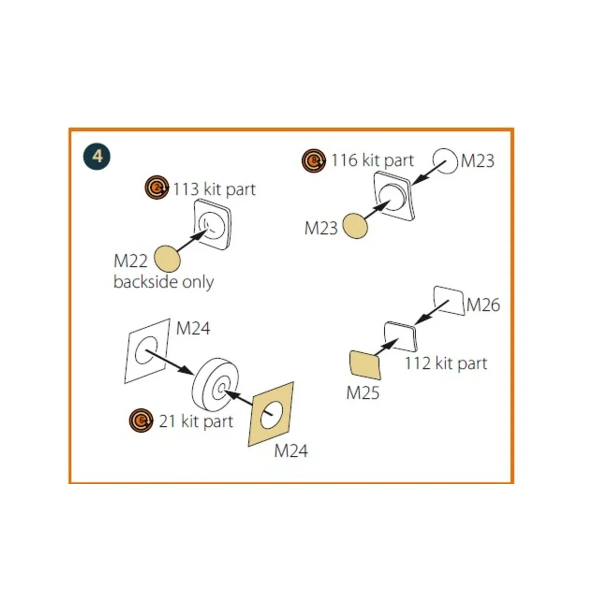 CH-46 painting mask for Fujimi kits, 1/72 - Clear Prop Accessories ...