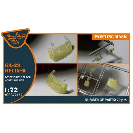 Ka-29 Helix-B painting mask for Hobby Boss kits, 1/72 - Clear Prop ... Ka-29 Helix-B painting mask for Hobby Boss kits, 1/72 - Clear Prop ...