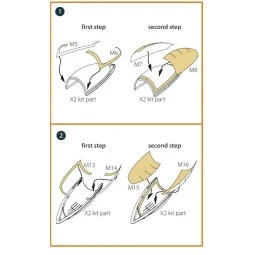 F-86A double-sided painting mask for CP kits, 1/72 - Clear Prop Acc...