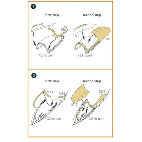 F-86A double-sided painting mask for CP kits, 1/72 - Clear Prop Acc... F-86A double-sided painting mask for CP kits, 1/72 - Clear Prop Acc...