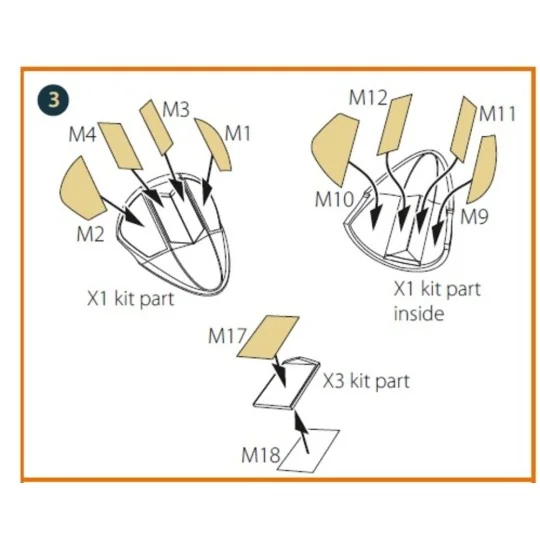 F-86A double-sided painting mask for CP kits, 1/72 - Clear Prop Acc... F-86A double-sided painting mask for CP kits, 1/72 - Clear Prop Acc...