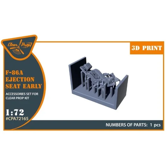 F-86A Ejection seat early for CP kits, 1/72 - Clear Prop Accessorie... F-86A Ejection seat early for CP kits, 1/72 - Clear Prop Accessorie...