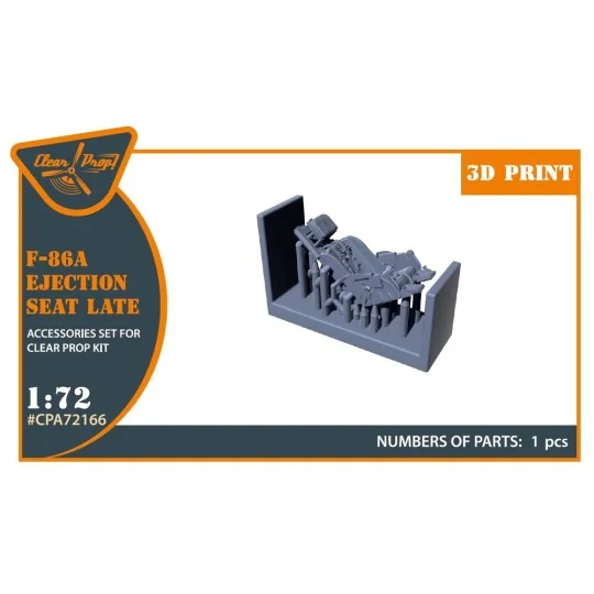 F-86A Ejection seat late for CP kits, 1/72 - Clear Prop Accessories... F-86A Ejection seat late for CP kits, 1/72 - Clear Prop Accessories...