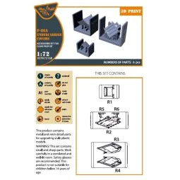 F-86A undercarriage covers for CP kits, 1/72 - Clear Prop Accessori...