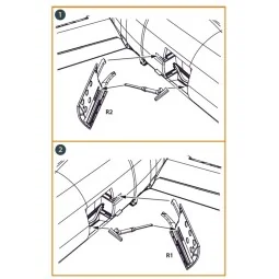 F-86A air brakes for CP kits, 1/72 - Clear Prop Accessories CPA72169