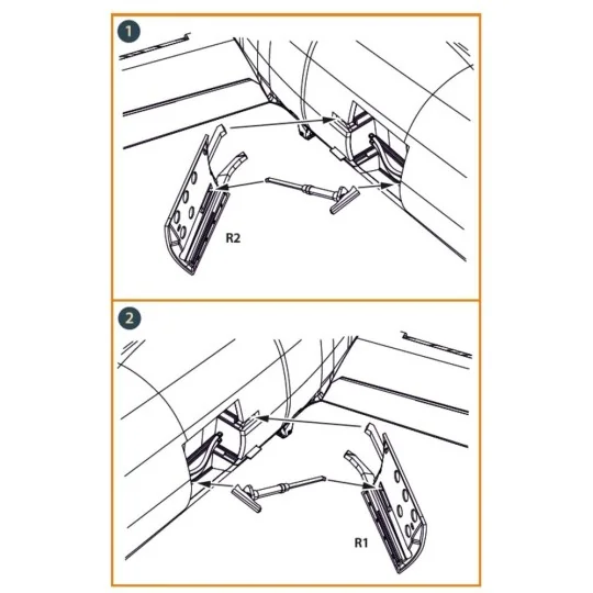 F-86A air brakes for CP kits, 1/72 - Clear Prop Accessories CPA72169 F-86A air brakes for CP kits, 1/72 - Clear Prop Accessories CPA72169