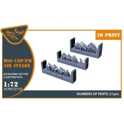 MiG-19P/PM Air intake for CP kits, 1/72 - Clear Prop Accessories CP...