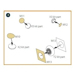 MiG-19P/PM/J-6A/J-6B painting mask for CP kits, 1/72 - Clear Prop A...