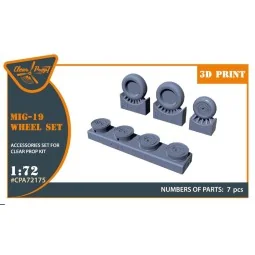 MiG-19 wheel set for CP kits, 1/72 - Clear Prop Accessories CPA72175