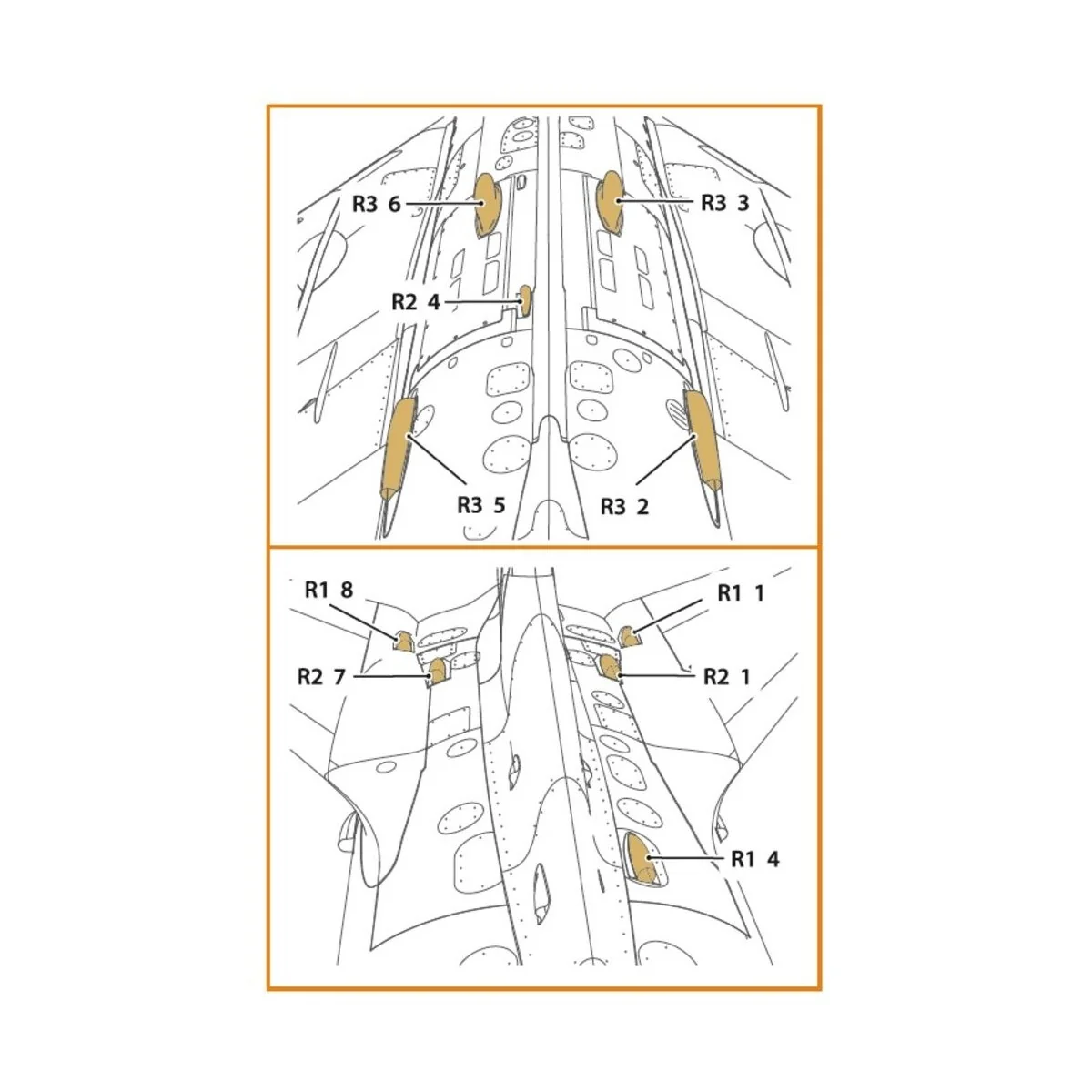 MiG-19P/PM Air intake for CP kits, 1/72 - Clear Prop Accessories CP... MiG-19P/PM Air intake for CP kits, 1/72 - Clear Prop Accessories CP...